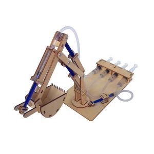 Blocs jouets éducatifs bricolage enfants étudiant Science et technologie Invention Kit d'expérimentation pelle hydraulique apprentissage pour les enfants 231127
