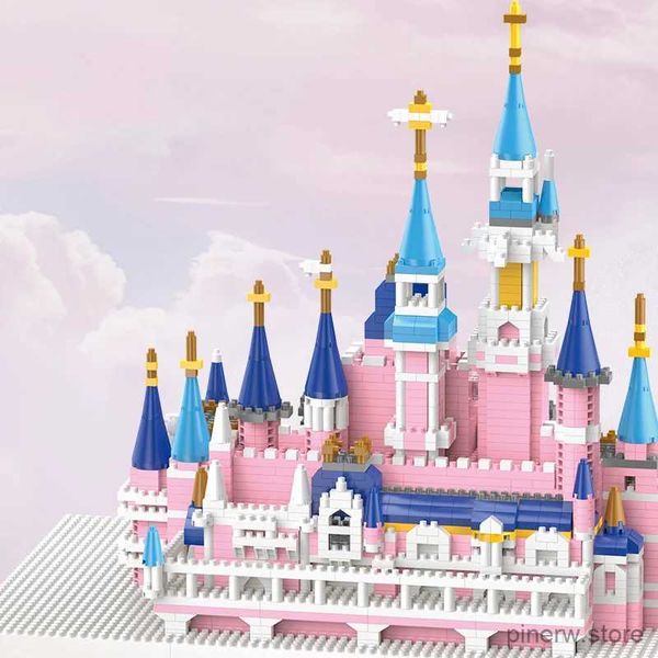 Blocs de construction de château fantastique, jouet puzzle pour enfants, princesse pour filles, haute difficulté