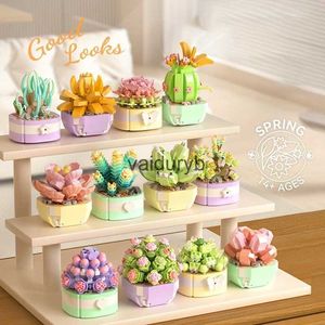 Blocs Fleur Plantes Succulentes Blocs De Construction Cactus Gypsophile Bonsaï Arbre Jardins Briques Romantiques Bricolage Plantes En Pot Modèle Enfants Kits Toysvaiduryb