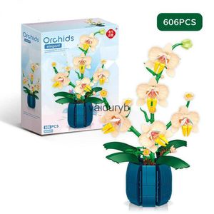 Blocs Fleurs Bouquet Ord Bâtiment Bonsaï Plante Modèle Briques Artificielles Romantique Décoration De La Maison Jouet Pour Enfants Filles Giftvaiduryb