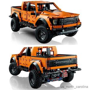 Blokken Ford Pick-up Auto 1379 stks Bouwsteen Model Speelgoed Voor Kinderen Geschenken R230911