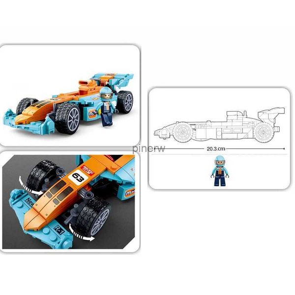 Blocs formule 1 vitesse Champions F1 course Super voiture véhicule bricolage blocs de construction Kit briques modèle jouets pour enfants cadeaux