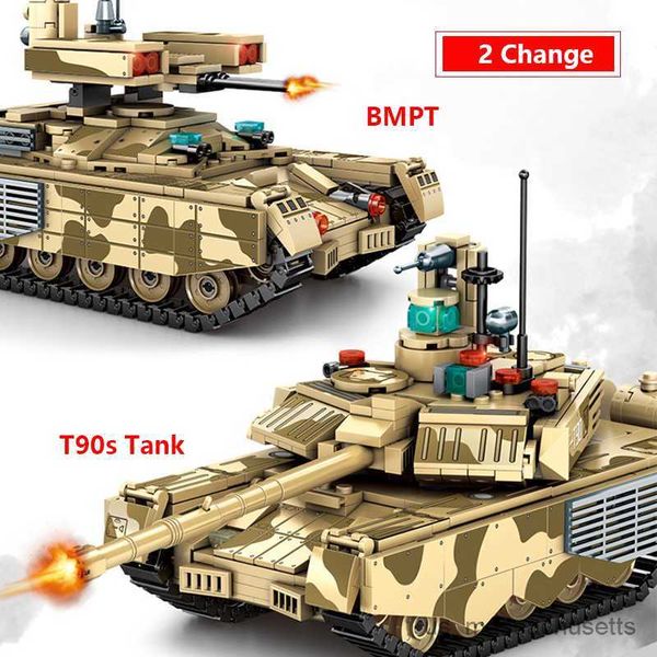 Bloqueos Tank Tiger German Panzer US Mode Model Building Blocks War Army Toys R230814