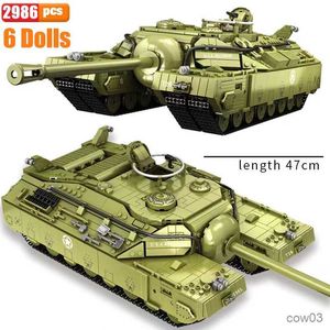 Blokken Duitse Wereldoorlog Muis Zware Tank Bouwstenen MOC Creativiteit Militaire Model Jongen Speelgoed Verjaardagscadeautjes R230720