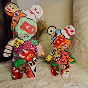 Blocs Demi Anatomie Ours Blocs De Construction Couleur De Bande Dessinée Avec Tiroir Modèle Creative Micro Diamant Jouets Pour Enfants Cadeaux R230701