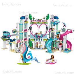 Blocks Heartlake City Building City Resort Friends 41347 Top Hotel Building Blocs Blocs for Kids Fun Toys Set Girls Christmas Cadeaux T240325