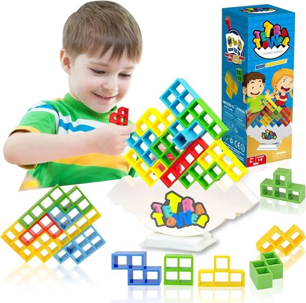 Blocs Hot Stacking Blocs Tetra Tower Balance Game Stacking Building Blocs Bozz Puzzle Assembly Bricks Educational Toys for Children