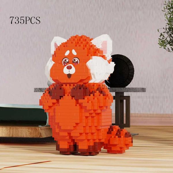 Blocs Idée Belle Bande Dessinée Animal Nanobriques Micro Diamant Bloc Petit Panda Modèle Jouets Éducatifs Pour Enfants Cadeaux Briques de Construction 240120