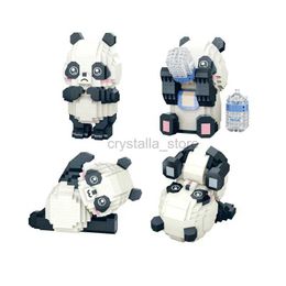 Blocs Idée Nanobricks Belle Bande Dessinée Animal Micro Diamant Bloc Petit Panda Assembler Des Briques Modèle Jouets Éducatifs Pour Enfants Cadeaux 240120