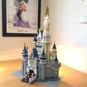 Blocs de construction pour fille, modèle de château MOC, jouets à assembler, cadeaux de noël, en stock, 6005, 71040, 16008, 230506