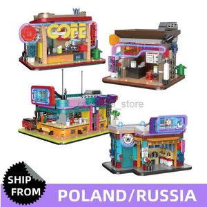 Blocs En STOCK KS001 KS002 KS003 KS004 Cyber Street Corner série Punk Puzzle garçon cadeaux de noël blocs de construction assemblage briques jouets 240120