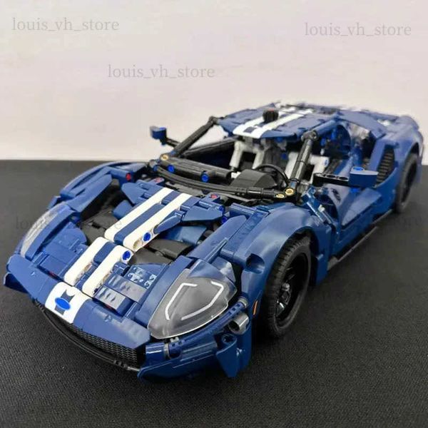 Blocs Inventory Technology Ford GT Sports Car Building Block Blocs Model Fit 42154 1466pcs MOC Bustmer Block Buildrens Birthday Gift Gift Set T240325