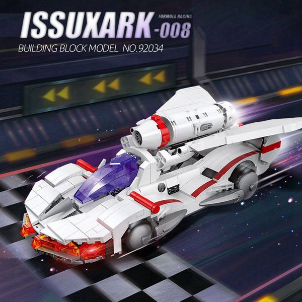 Bloques JIESTAR HighTech ISSUXARK 008 Fórmula Uno Coche de carreras Furture GPX Moc Ladrillos Modelo técnico Juguetes de construcción 92034 773pcs 230721