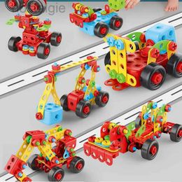 Bloques Niños Taladro Tornillo Tuerca Rompecabezas Juguetes Juego de simulación Herramienta Taladro Desmontaje Montaje Niños Taladro 3D Puzzle Juguetes para niño 240401