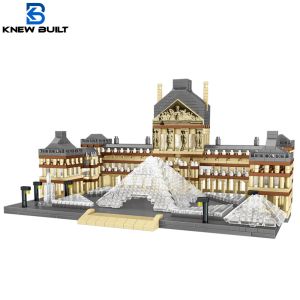 Blocks wist dat gebouwde Louvre Micro Mini Block Building Blocks for Adults Architecture Toys Sets Construction Children Toy Assembly Bricks