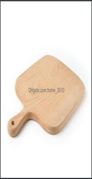 Blocs couteaux accessoires cuisine barre à manger maison bloc de côtelette cuisine hêtre planche à découper gâteaux plateaux de service plat à pain en bois Fr8823287