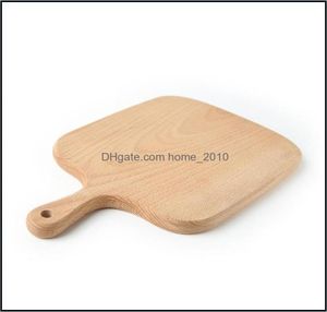 Blocks Knives Aessories Bar de comedor de cocina Chop Chop Block Cocina de la cocina Tabla para cortar pastel Sirviendo bandejas de pan de madera FR1615903