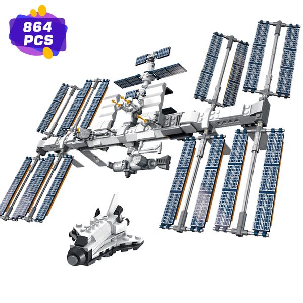 Bloques LEGS ISS Ideas Estación espacial internacional 21321 El kit de edificios para la exhibición es un excelente regalo de cumpleaños 230222