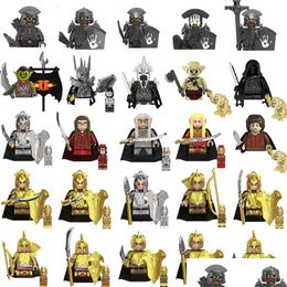 Blocs Lord of the Rings Toy ees orcs armée mini figurines Budling Bricks Toys Gift Drop Livily Gifts Model Building Otuiv