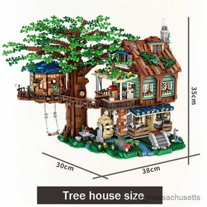 Bloques lOZ 1033 Nuevo producto Tree House 4761pcs Mini Building Block DIY Asamblea Escena Modelo Toys para niños Regalo de cumpleaños Ciudad R230817