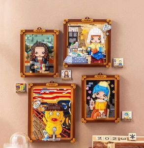 Blokken Loz Mini Blocks Bouw stenen speelgoed puzzel tieners cadeau schattig schilderij huisdecor vrouwen prensents 1286 1287 1288 1289