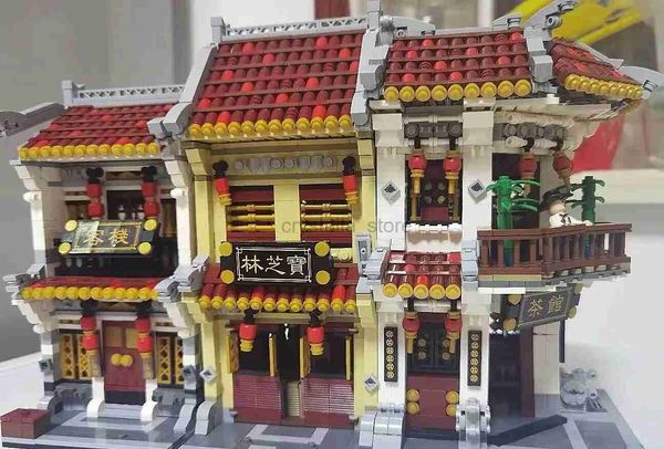 Blocs LOZ mini blocs adolescents jouets de construction adultes briques à monter soi-même Puzzle Style chinois Chinatown décor à la maison cadeau 1023 1024 1025 240120