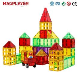 Blokken Magnetische bouwstenen Bouwsets Groot formaat Sterke magneet Tegels Kinderen DIY Montessori Educatief speelgoed voor kinderen Cadeau 240401