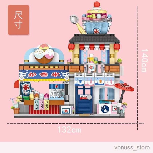 Bloques MINI Blocks Japan Sea Fish Foods/Ice Yaki Creative Retail Store con figuras Juegos de muñecas Regalos para niños Juguetes R230701