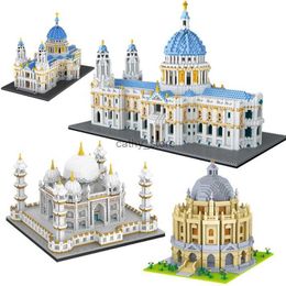 Blocs Mirco Street View Taj Mahal Palace modèle blocs de construction MOC célèbre Oxford Architecture décoration briques garçons enfants jouets cadeaux L240118