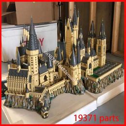 Blokken MOC-30884 Model Magic Movie Castle Centrale binnenplaats Fontein vierkant Assemblage Bouwstenen baksteen Diy Kit voor volwassenen Speelgoed Cadeau 240120