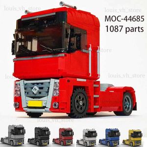 Blocs MOC-44685 Blocons de construction de camions techniques Tracteur de conteneur d'ingénierie Magnum 4 x 2 avec fonctions de puissance Toys Véhicules Modèles T240325