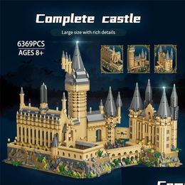 Blokkeert MOC 6369PCS CITY Magic Medieval Castle Mini Model Building Micro Architecture Assemble bakstenen speelgoed voor kinderen cadeau 221109 D DHLA6