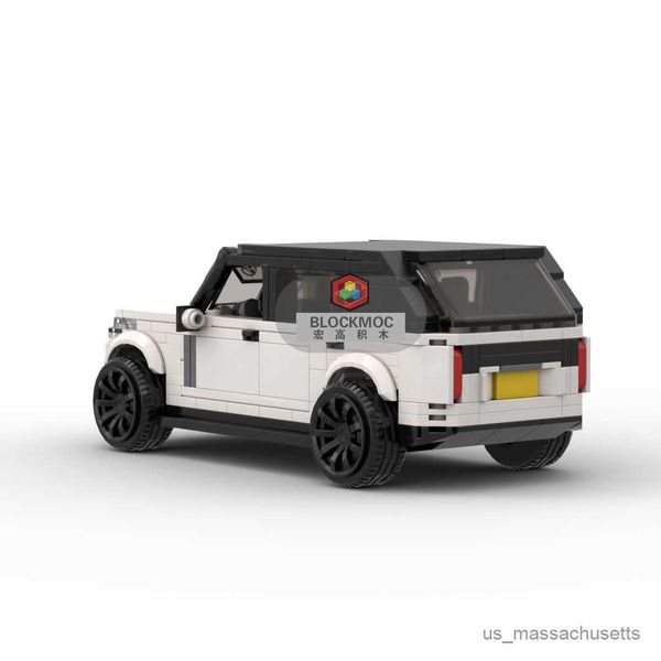 Blocs MOC B Range Rover Defender II Discovery4 Racing Sports Car SUV Vehicle Speed ​​Champion Race Blocy Building Blocs Toys Boy R230817