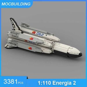 Bloques Bloques de construcción MOC 1 110 Energia 2 Modelo de cohete Uragan DIY Ensamblar ladrillos Espacio Educativo Recoger juguetes de exhibición Regalos 3381PCS 240120