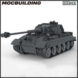 Blocs MOC Building Heavy Tank Tiger B Kingtiger Modèle Briques à monter soi-même Assemblage créatif Jouet Cadeau de Noël Cadeaux d'anniversaire 230721