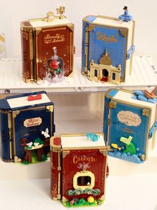 Bloques MOC Fairytale Town Series Building Alice Magic Princess Collection Display Storybook Book DIY Ladrillos Juguetes para niñas Regalos 230724