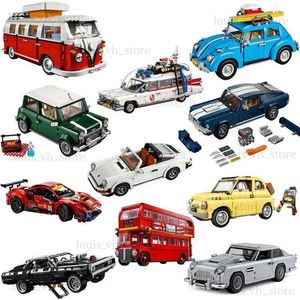 Blokken MOC Ford Mustangs Sports Racing Car Model Bouwstenen Compatibel 10265 21047 Bricks Diy Toys For Boys Birthday Gifts 1471pcs T240325