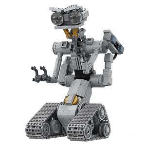 Blokken MOC Movie Shorted-Circuits Militaire Emotionele Robot Building Block Set voor Astroed Robots Johnnyed 5 Model Brick Toy KIds Gift 230308