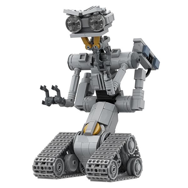 Bloqueos MOC Película Shorteded Circuits Military emocional robot bloque de construcción Juego para robots astroados Johnnyed 5 modelo de ladrillo juguete para niños regalo