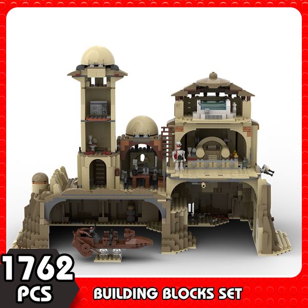 Blocs MOC Space War Movie Tatooine Desert Power Plant Village Building The Daimyo s Architecture Toy for Kids 230710