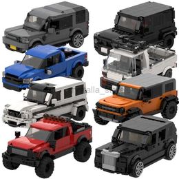 Blocs MOC SUV Speed Champion City Car Racer, blocs de construction classiques tout-terrain, course de briques, Super Technique, Garage créatif, ensemble de bricolage, 240120