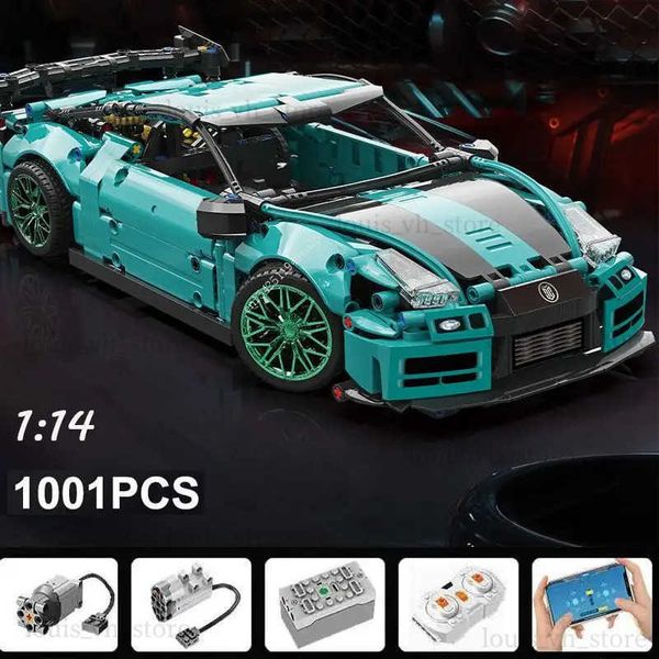 Blocks MOC Technical Nissaned GTR Speed Racing Car Blocy Blocings Super Sports Car Bricks Bricks Birthdays pour Boy Toys Véhicules Modèles T240325