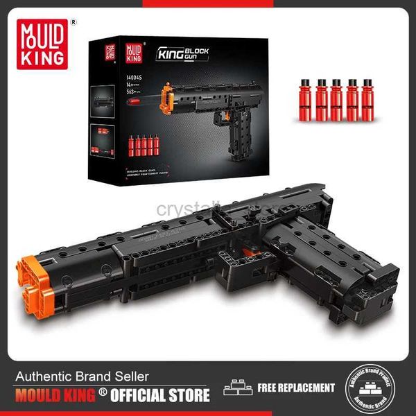 Bloques MOULD KING 14004 Desert Eagle Technical Battle Gun Modelo Bloques de construcción Arma militar Ladrillos Juguetes Set para niños Regalos 240120