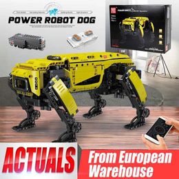 Bloques MOULD KING 15066 Robot técnico de juguete RC motorizado Boston Dynamics Big Dog modelo AlphaDog bloques de construcción ladrillos regalos para niños 240120