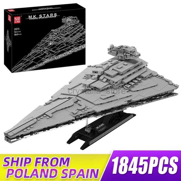 Bloques MOULD KING 21073 Starship Toys el MOC Imperial Star Destroyer Modelo Construcción Conjunto de juguetes para niños 240120