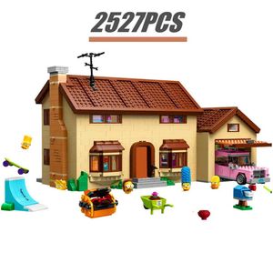 Blocs Nouvelle série de films The Simpson Kwik-E-Mart House Model Streetview Building 71006 71016 Briques Jouets Cadeau d'anniversaire pour enfants Drop Delive Dh0Ba