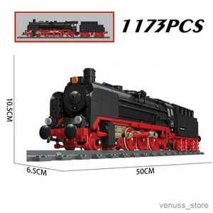 Blocs NOUVEAU Chemin de fer Locomotive à vapeur Train Chemins de fer Voie ferrée Blocs de construction Simulation Modèle Enfants Jouet Cadeau R230701