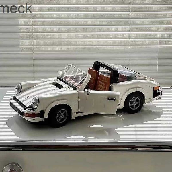 Bloques Blanco nuevo Hypercar Super Racing Car Fit Porscheing 911 modelo técnico bloques de construcción juguetes para niños regalos de cumpleaños 10295 1458 Uds