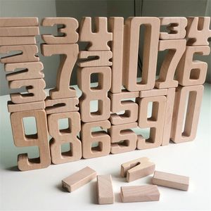 Blocs de construction de nombres en bois, jouets numériques mathématiques pour bébé, jouet éducatif Montessori en bois naturel pour enfants 230111