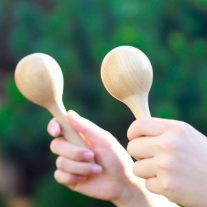 Blokken Orff Sand Hammer Baby Toys Orff Musical Instruments Spruce Wood Maraca Rattle Shaker Toy Kids Educate Gifts Christmas Present